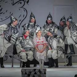 Scene from «Сказка о мертвой царевне и о семи богатырях»
