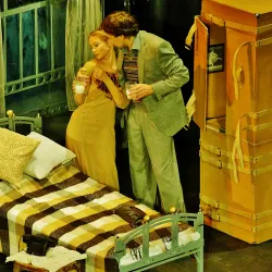 Scene from «Двое на качелях»