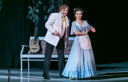 Scene from «Летучая мышь. Оперетта И. Штраус»
